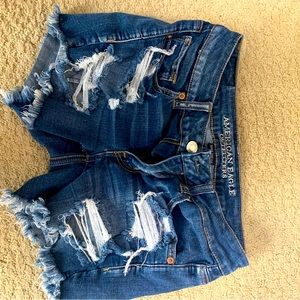 AEO destructed Jean shorts